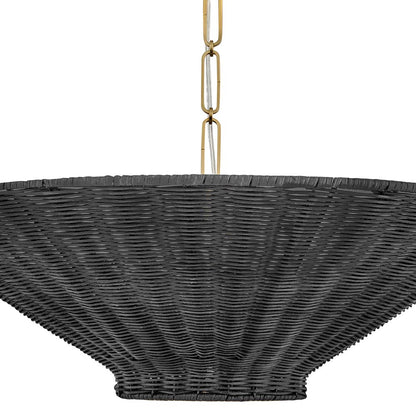 Delia Semi Flush Convertible Pendant Light in Detail.