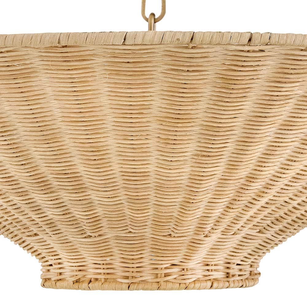 Delia Semi Flush Convertible Pendant Light in Detail.