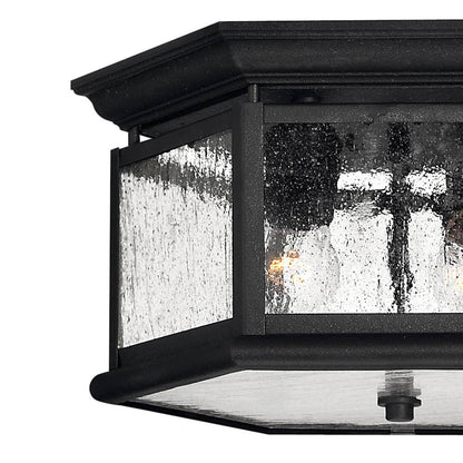 Edgewater Outdoor Flush Mount Ceiling Light in Detail.