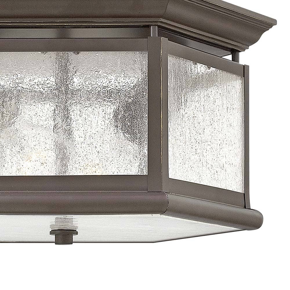 Edgewater Outdoor Flush Mount Ceiling Light in Detail.