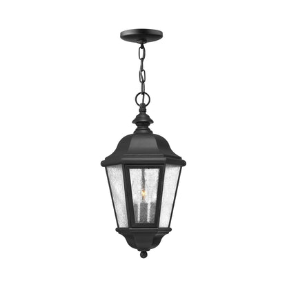 Edgewater Outdoor Pendant Light in Black (Bulb Included).