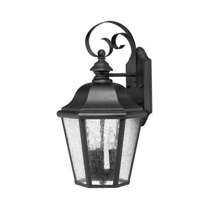 Edgewater Outdoor Wall Light in Black (18-Inch/Bulb Included).