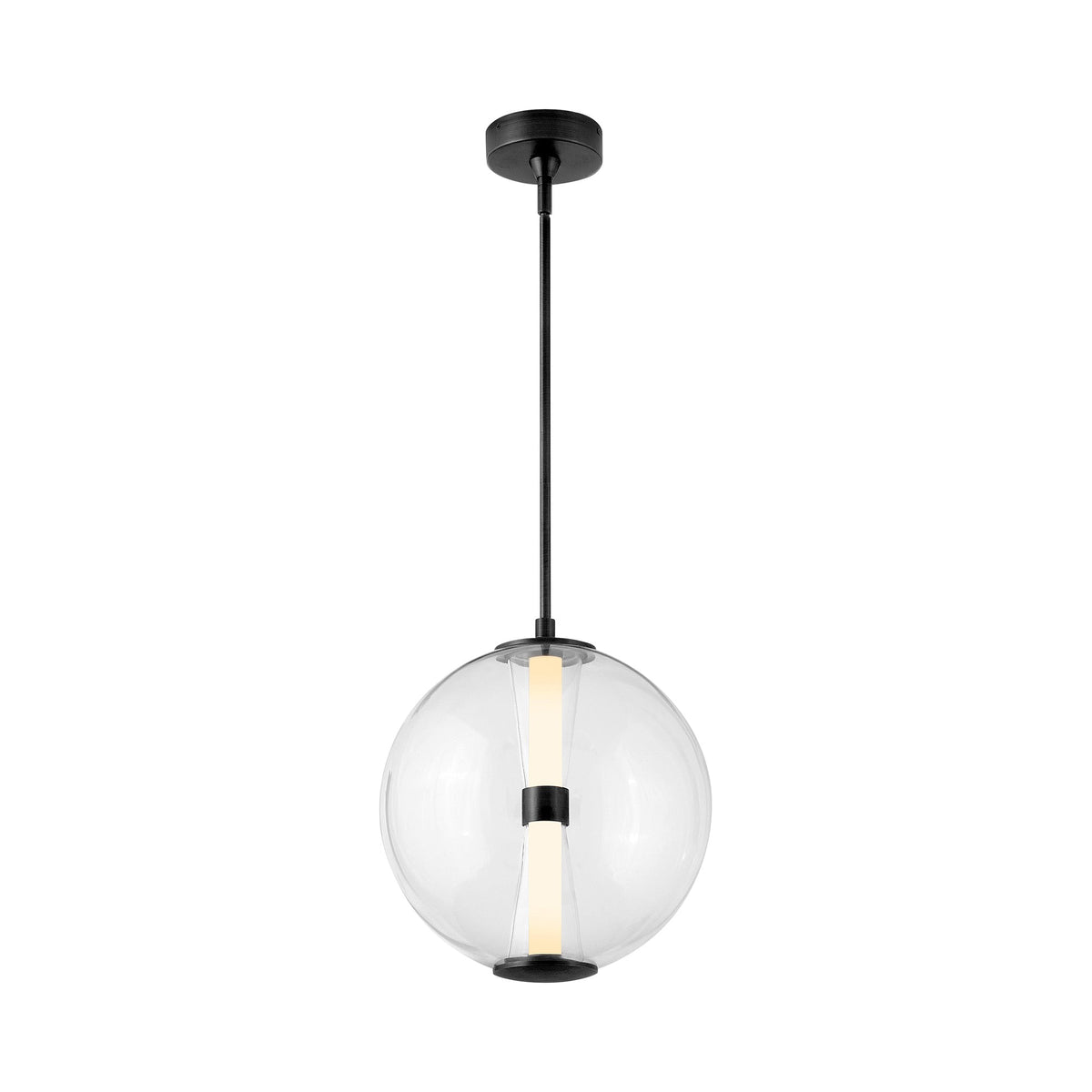 Elin LED Pendant Light in Black.