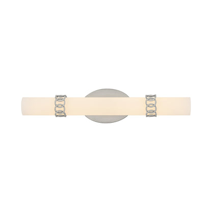 Eliza LED Bath Vanity Light in Brushed Nickel.