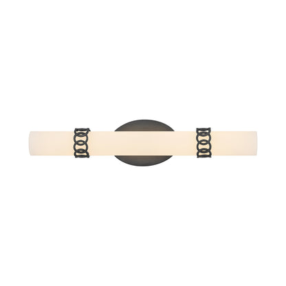 Eliza LED Bath Vanity Light in Painted Black Oxide.