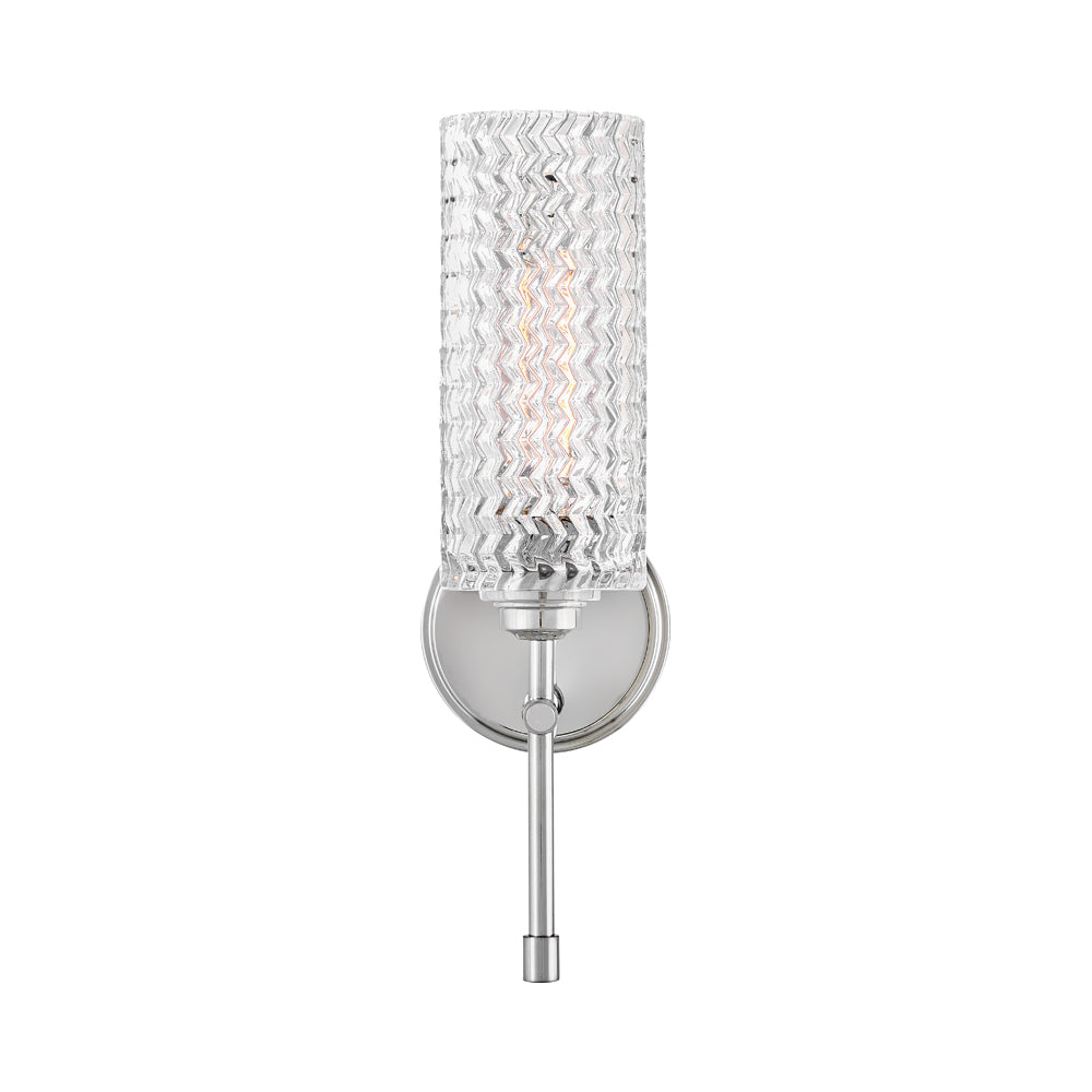 Elle Single Bath Wall Light in Chrome.