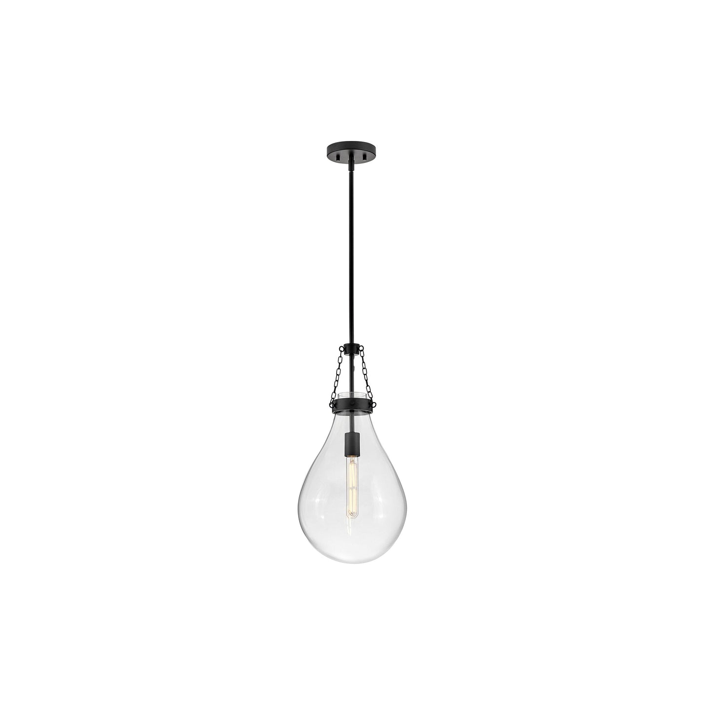 Eloise Pendant Light in Black (Small).