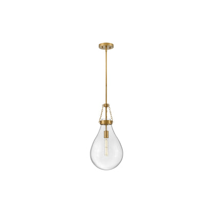 Eloise Pendant Light in Lacquered Brass (Small).