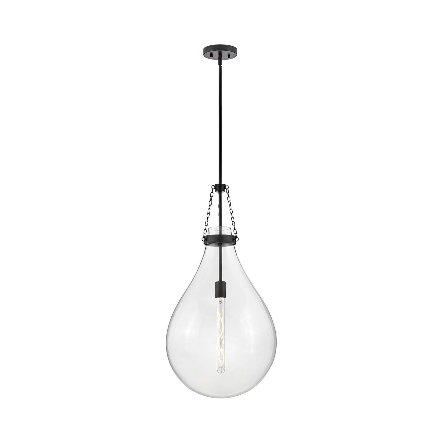 Eloise Pendant Light in Black (Large).