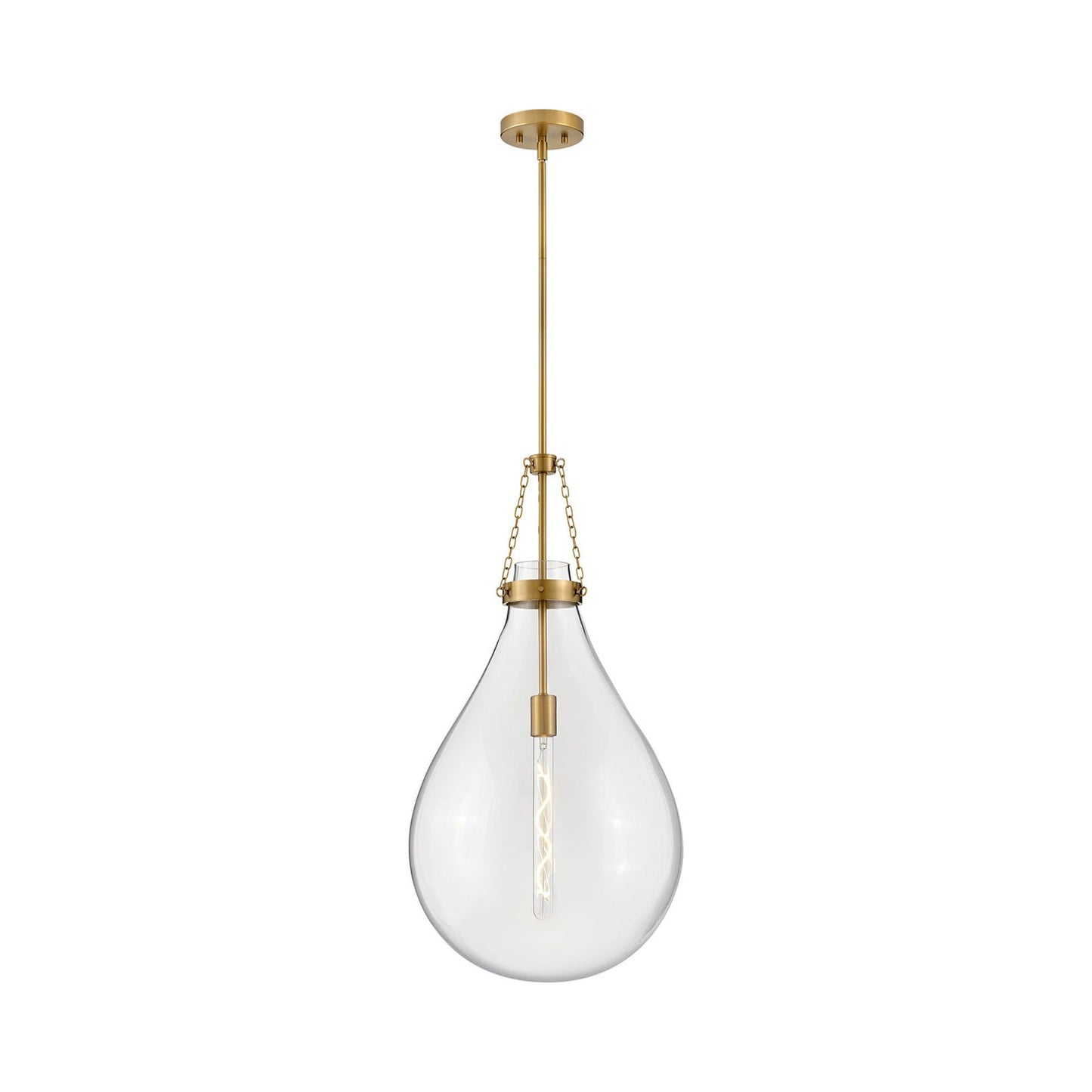Eloise Pendant Light in Lacquered Brass (Large).