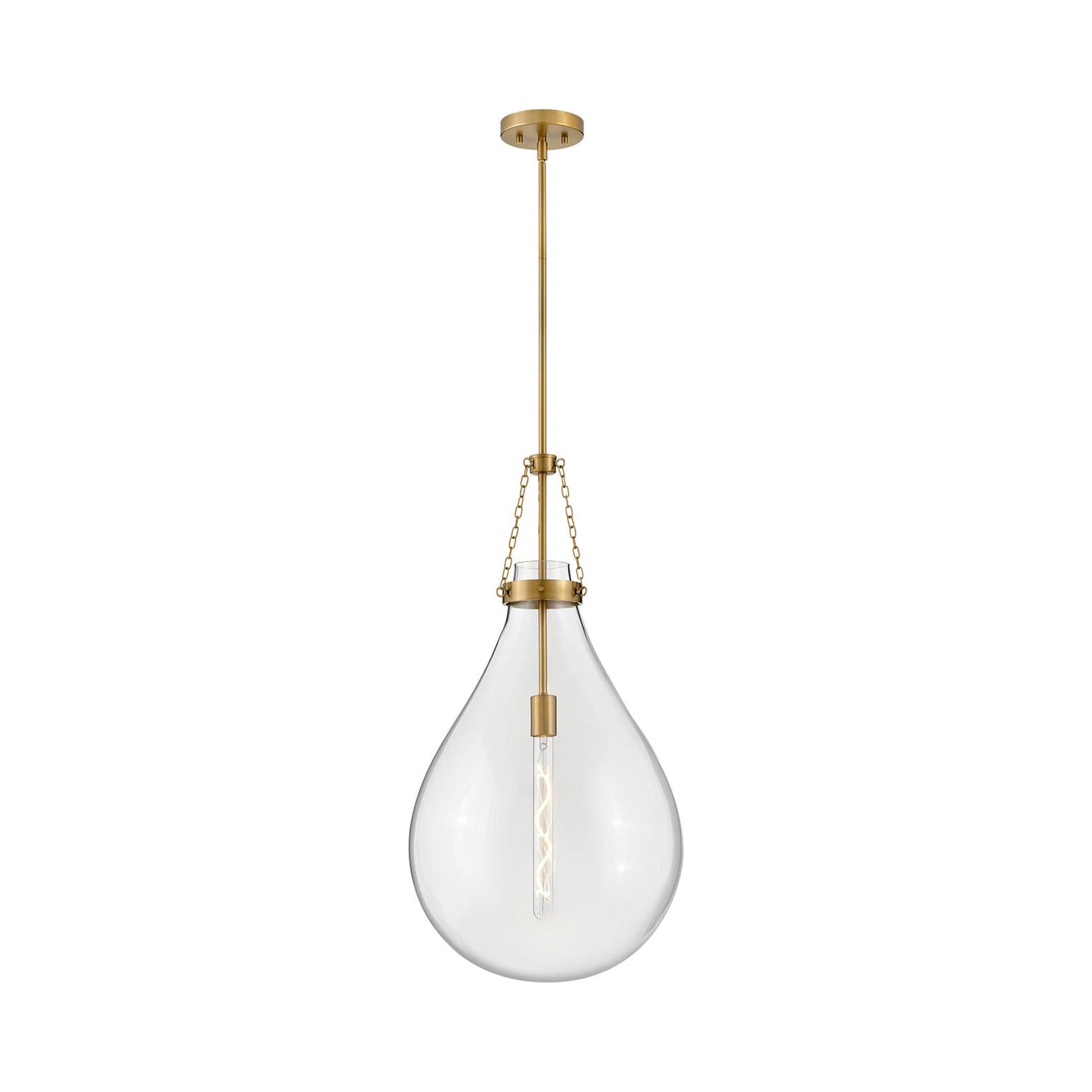 Eloise Pendant Light in Lacquered Brass (Large).