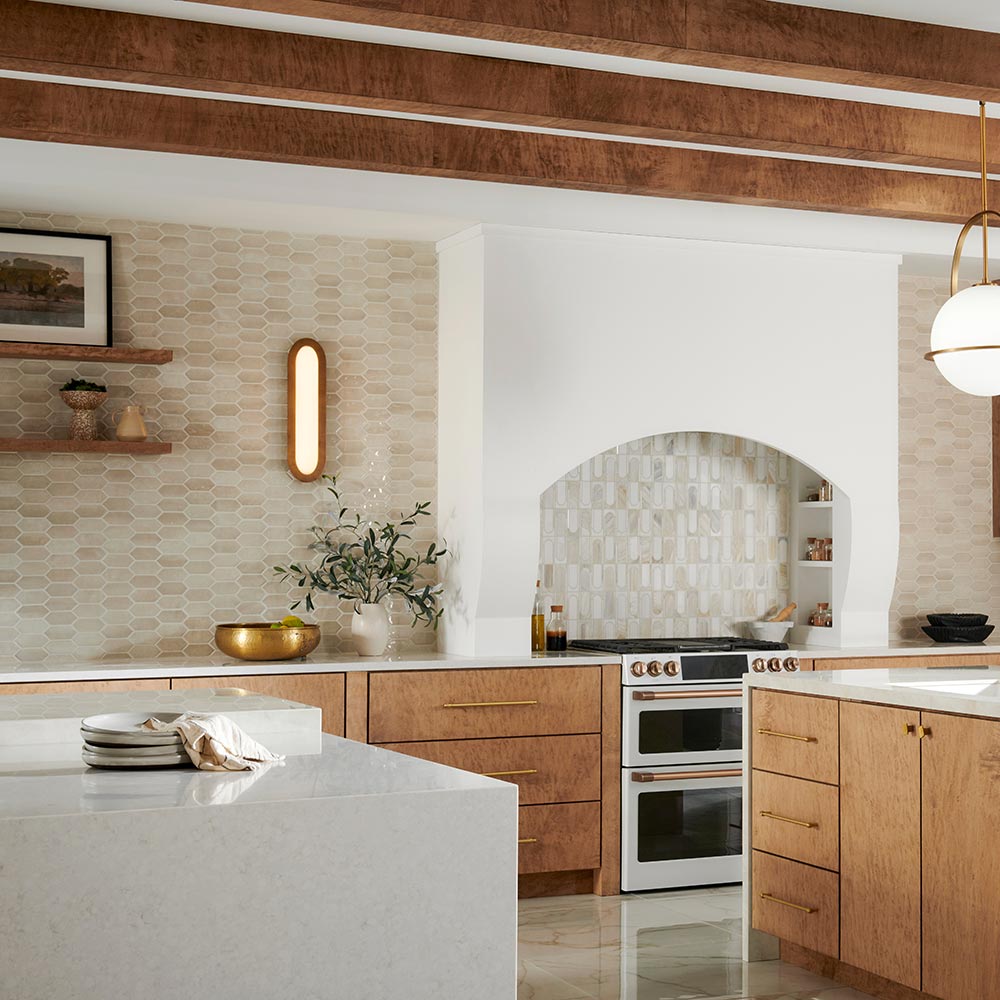 Emme LED Bath Vanity Light in kitchen.