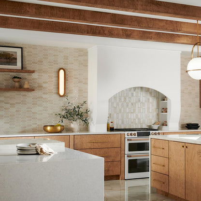 Emme LED Bath Vanity Light in kitchen.