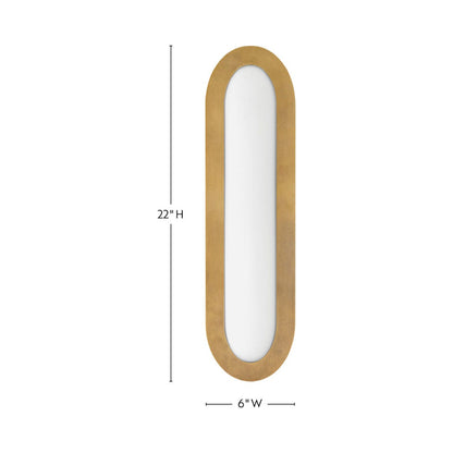 Emme LED Bath Vanity Light - line drawing.