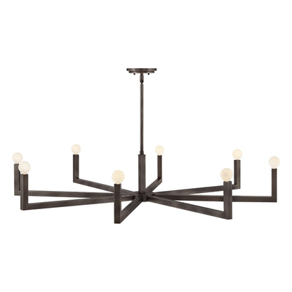 Ezra Chandelier in Black Oxide (50-Inch).