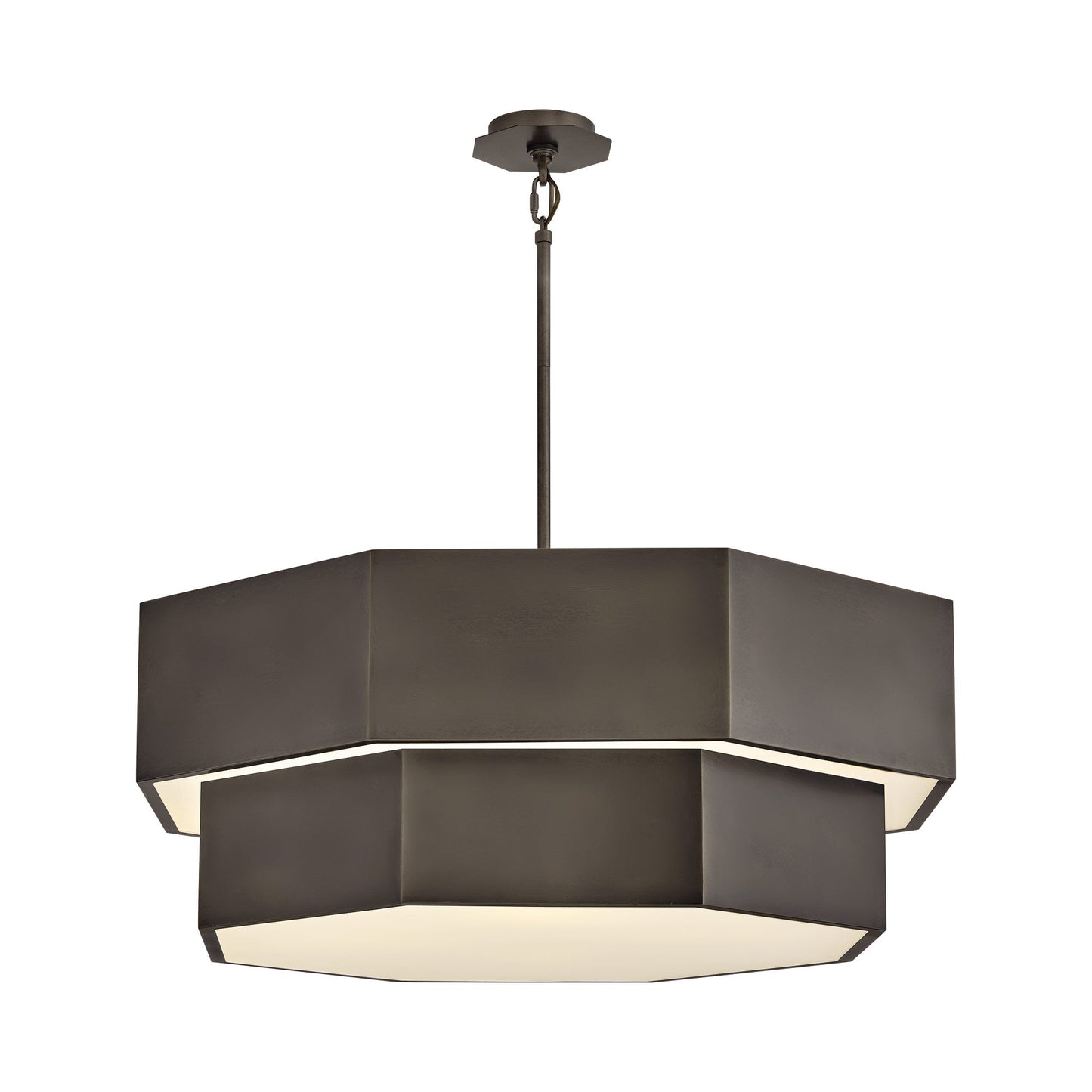 Facet Chandelier in Black Oxide (Large).