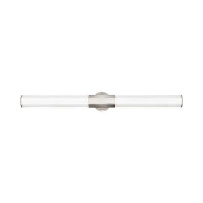 Facet LED Bath Vanity Light in Polished Nickel (Large).