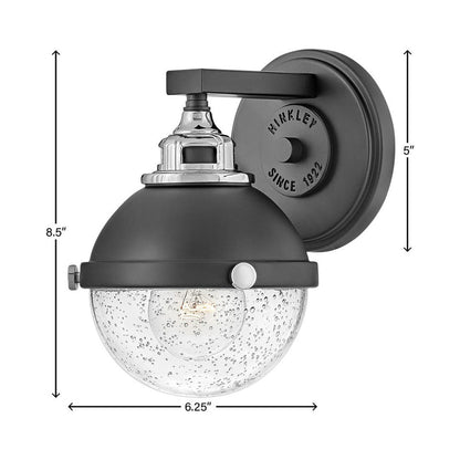 Fletcher Bath Wall Light - line drawing.