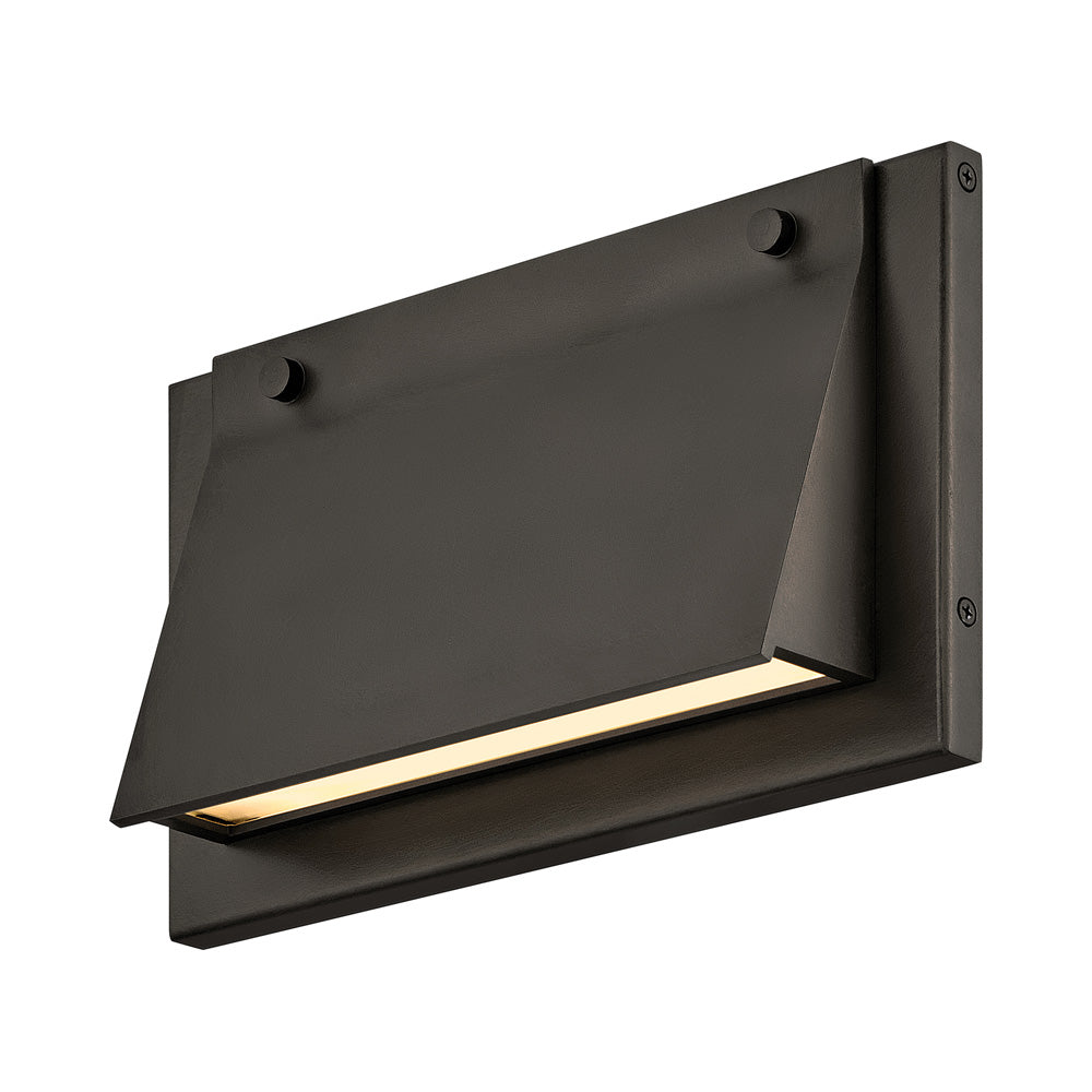Fold Outdoor LED Wall Light in Black Oxide (7-Inch).