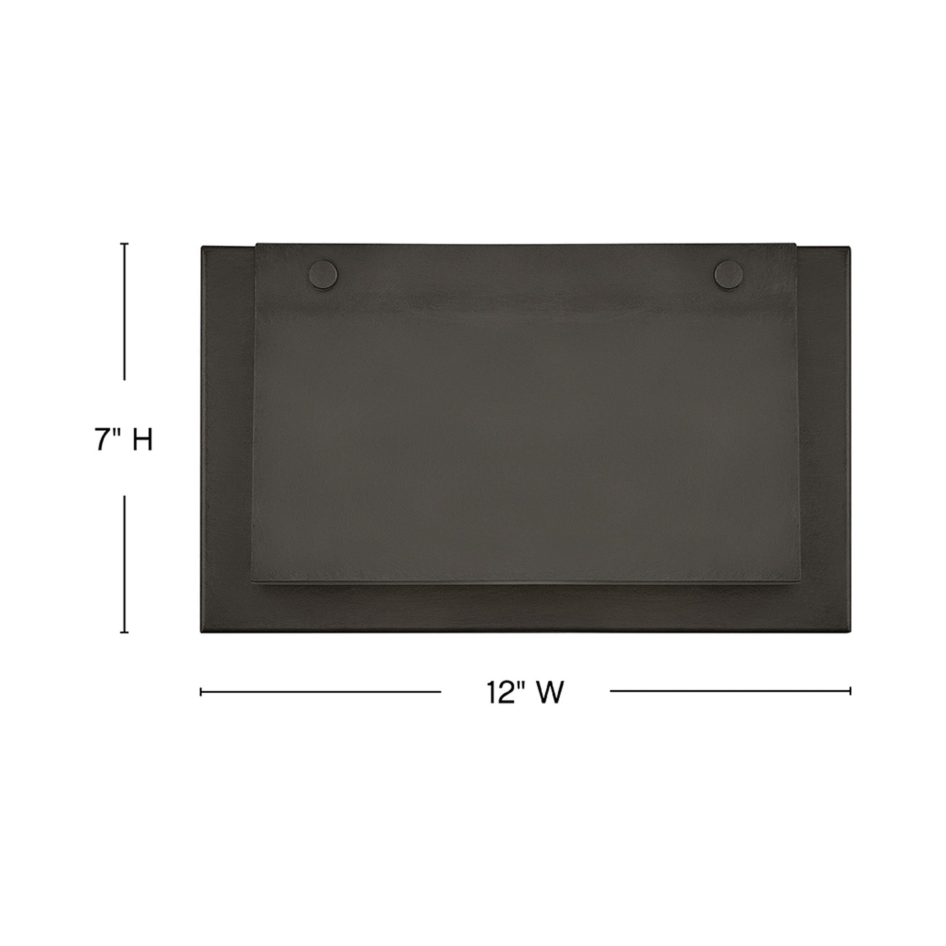 Fold Outdoor LED Wall Light - line drawing.