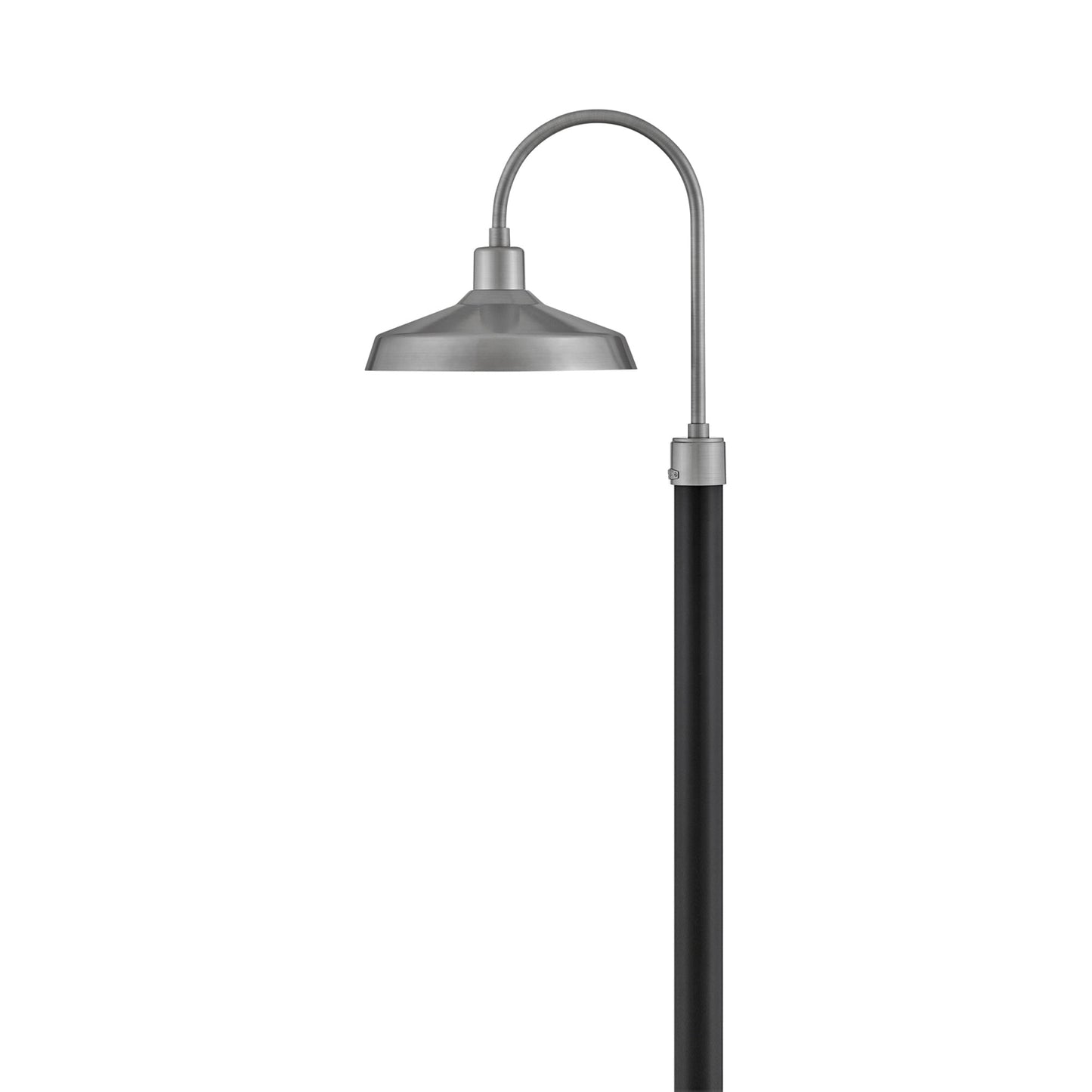 Forge Outdoor Post Light in Antique Brushed Aluminum.