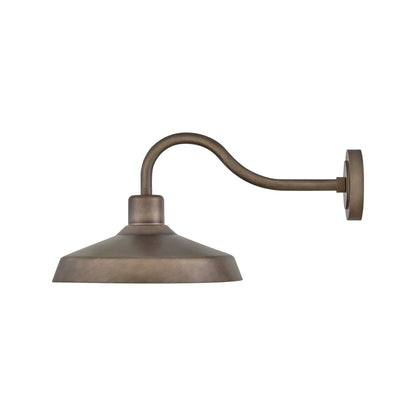 Forge Outdoor Wall Light in Burnished Bronze (26-Inch).