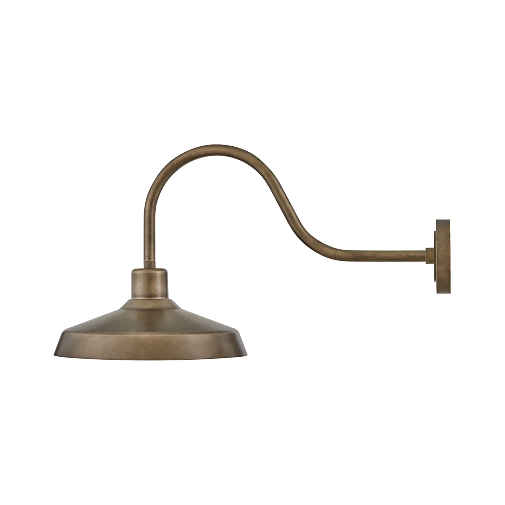 Forge Outdoor Wall Light in Burnished Bronze (32.5-Inch).