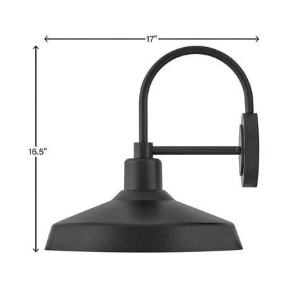 Forge Outdoor Wall Light - line drawing.