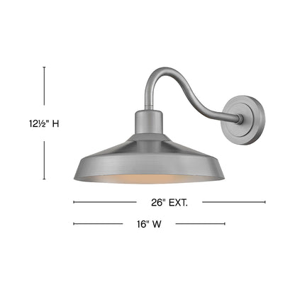Forge Outdoor Wall Light - line drawing.