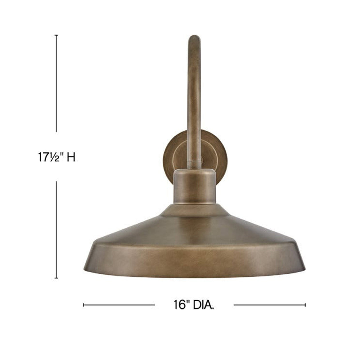Forge Outdoor Wall Light - line drawing.