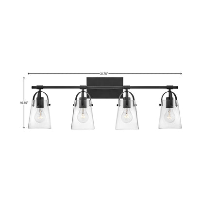 Foster Bath Vanity Light - line drawing.