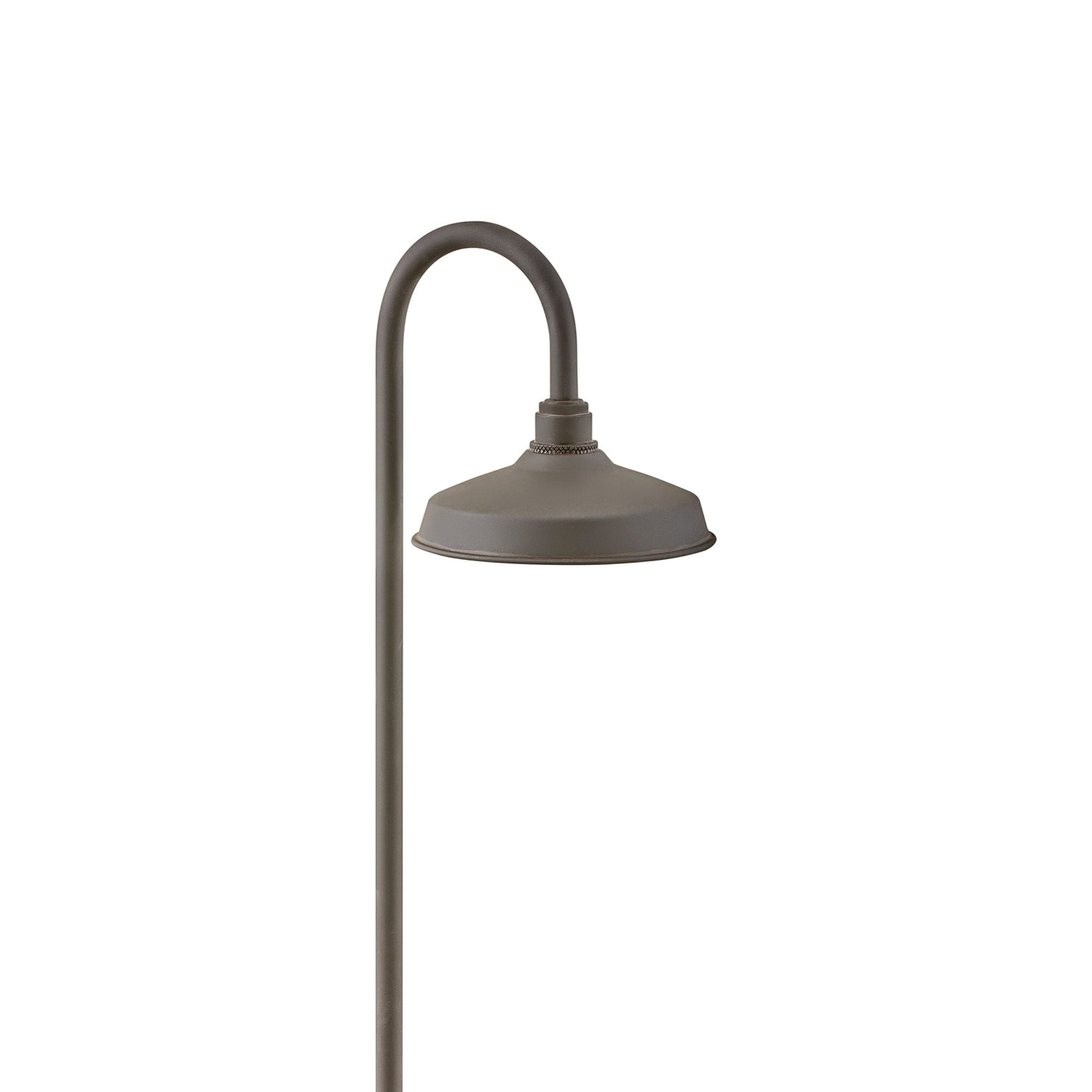 Foundry Outdoor Path Light in Museum Bronze.