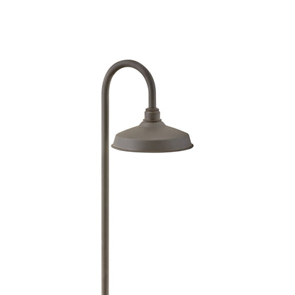 Foundry Outdoor Path Light in Museum Bronze.