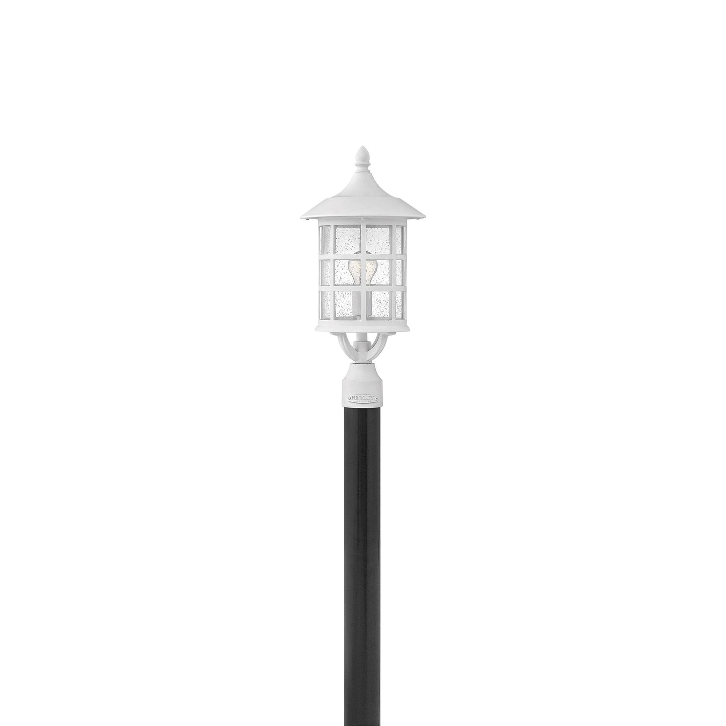 Freeport Coastal Outdoor Post Light in Textured White (Bulb Not Included).