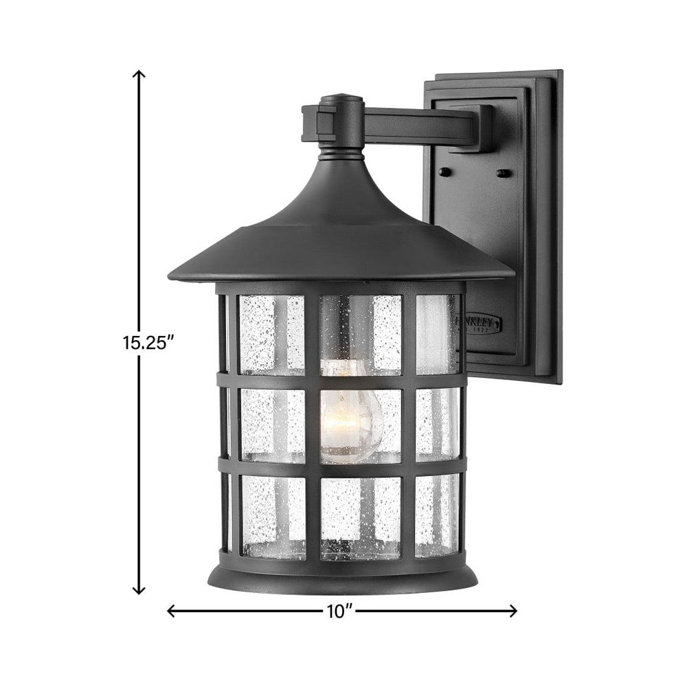 Freeport Coastal Outdoor Wall Light - line drawing.