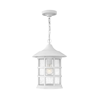 Freeport Outdoor Pendant Light in Classic White.