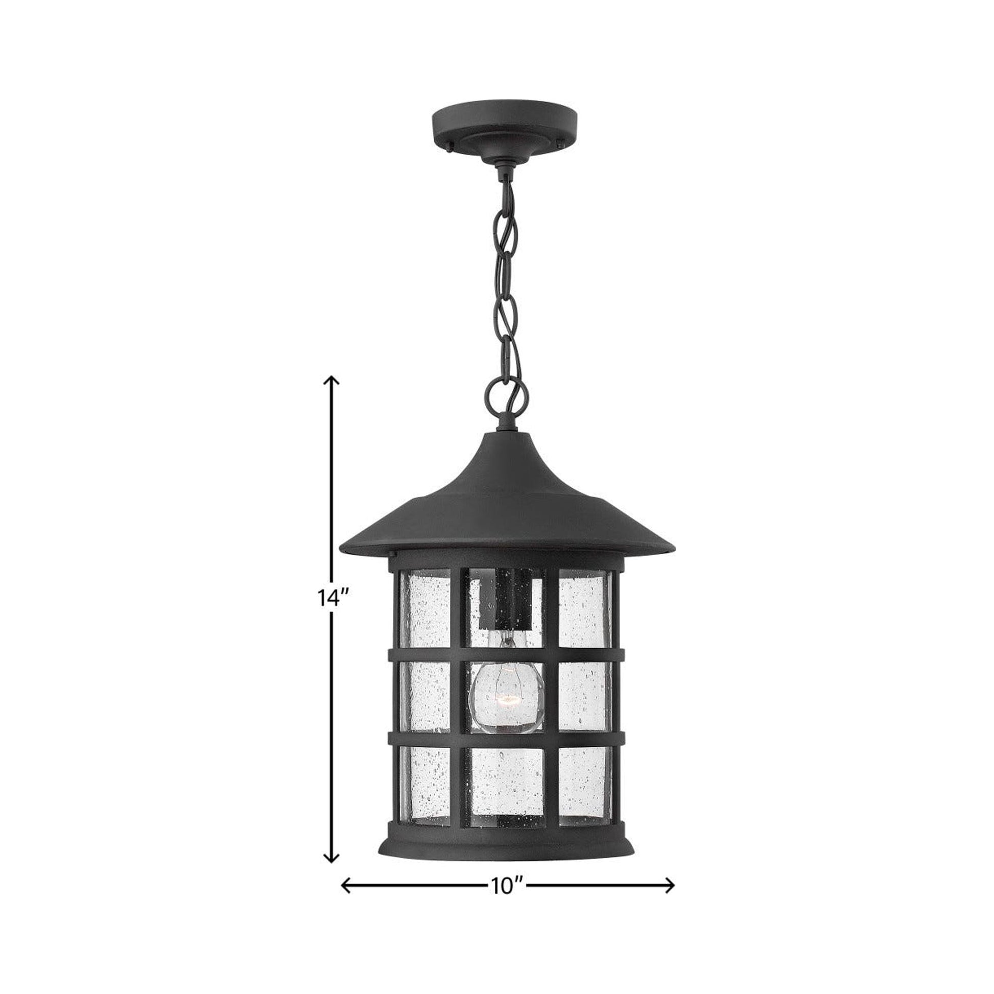 Freeport Outdoor Pendant Light - line drawing.
