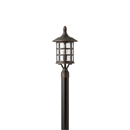 Freeport Outdoor Post Light in Oil Rubbed Bronze.