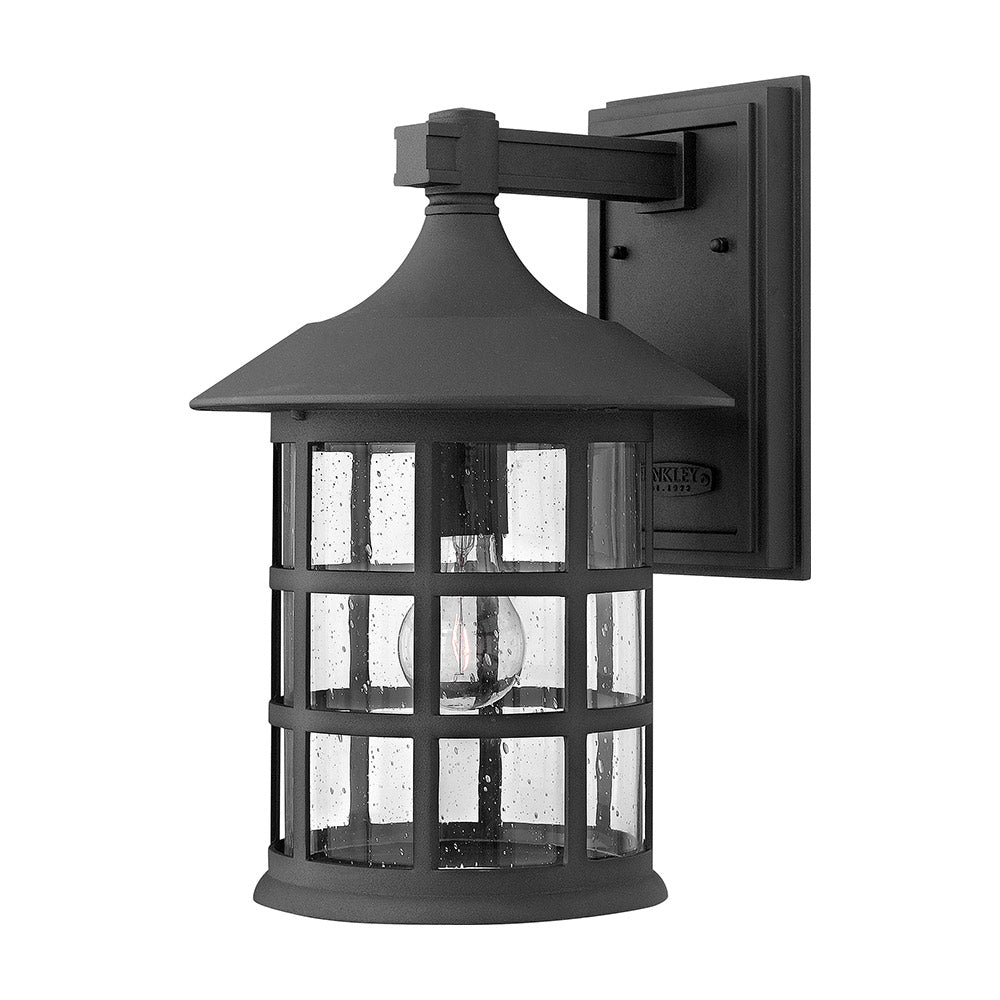 Freeport Outdoor Wall Light in Black (15.25-Inch).