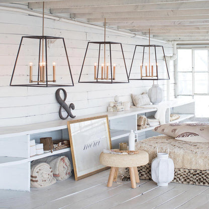 Fulton Pendant Light in bedroom.