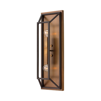 Fulton Wall Light in Bronze/Heirloom Brass.