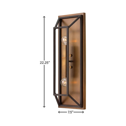 Fulton Wall Light - line drawing.