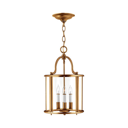 Gentry Pendant Light in Heirloom Brass (4-Light).
