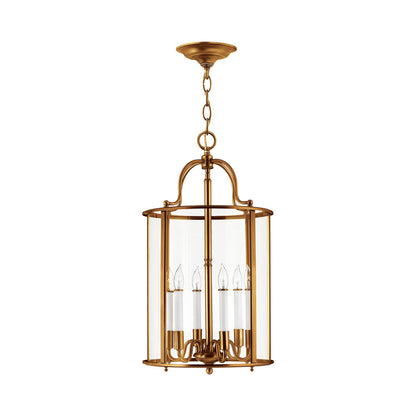 Gentry Pendant Light in Heirloom Brass (6-Light).