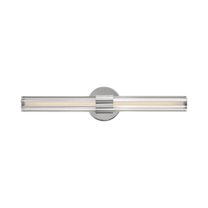 Georgette LED Bath Vanity Light in Polished Nickel.