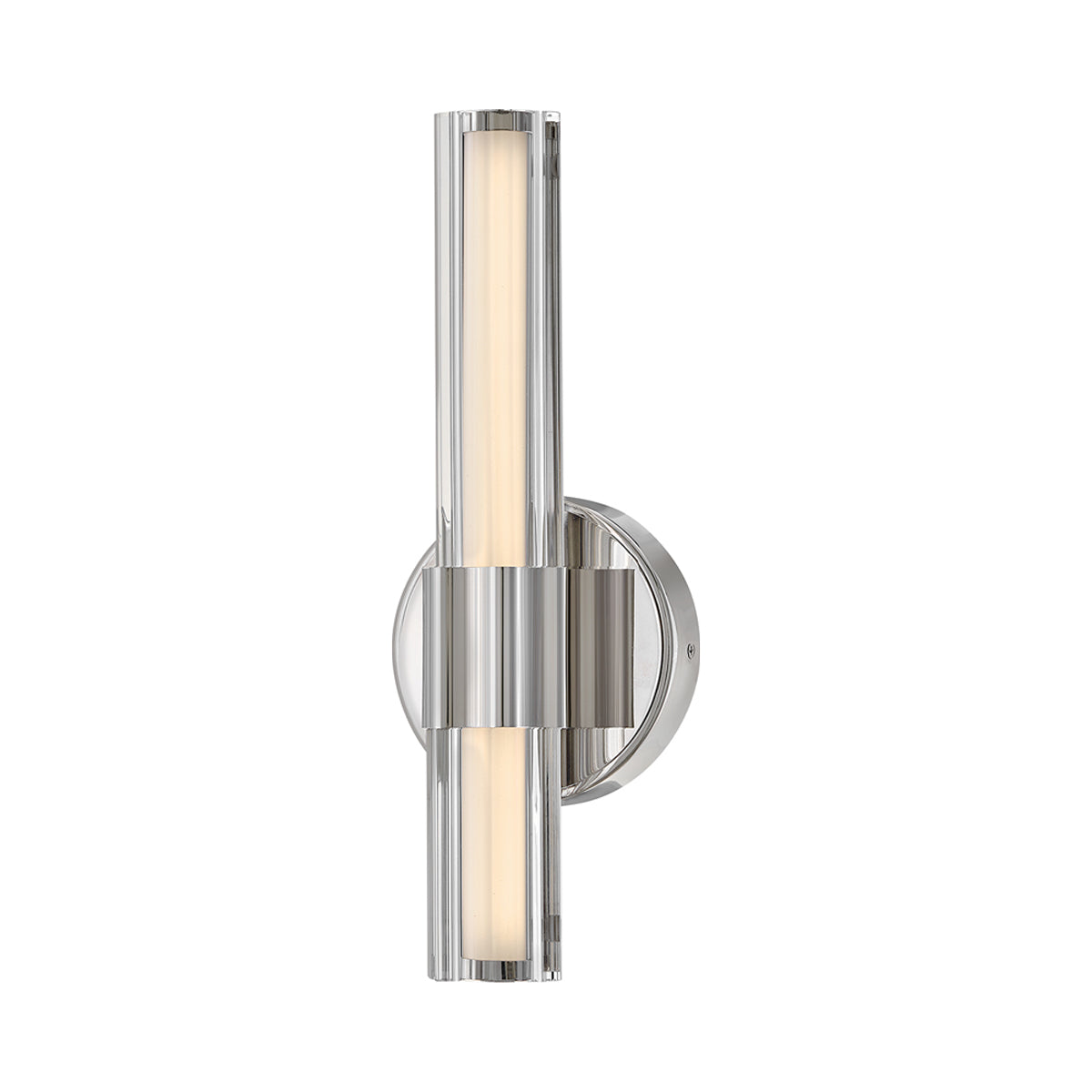 Georgette LED Wall Light in Polished Nickel.