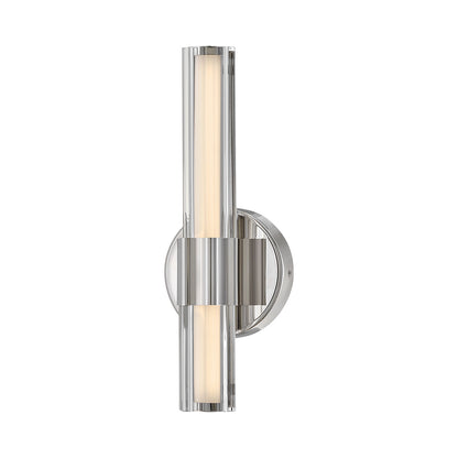 Georgette LED Wall Light in Polished Nickel.