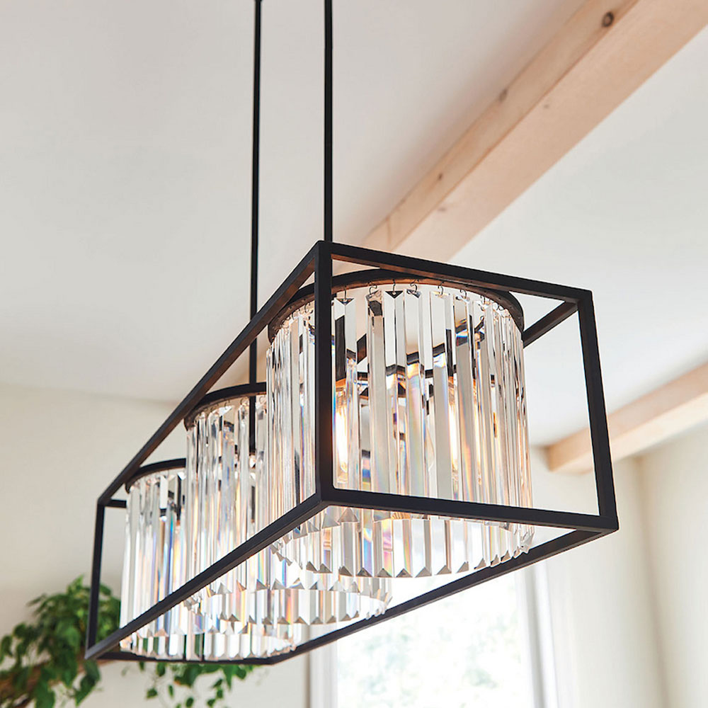 Giada Linear Pendant Light in Detail.
