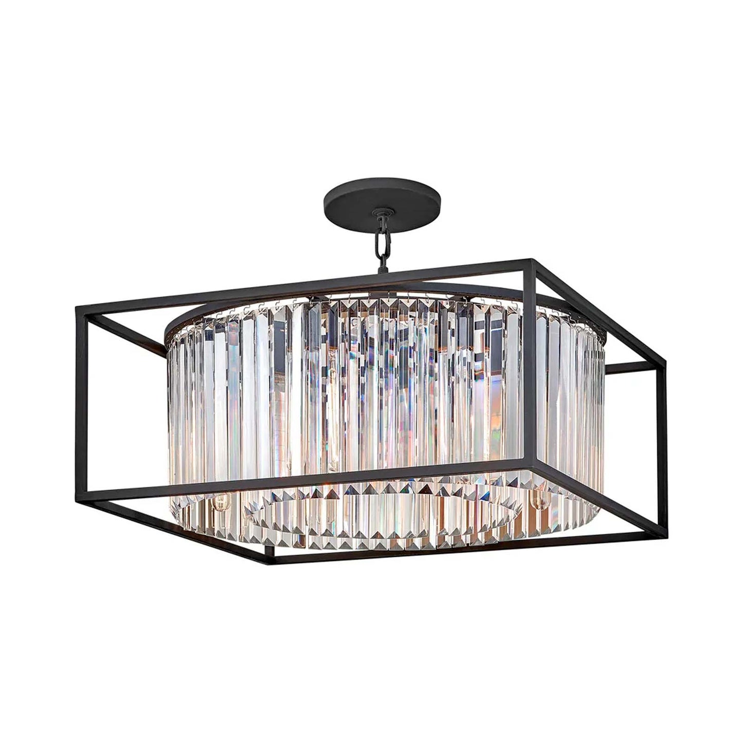 Giada Semi Flush Convertible Chandelier in Detail.