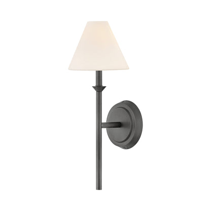 Greta Bath Wall Light in Blackened Brass.